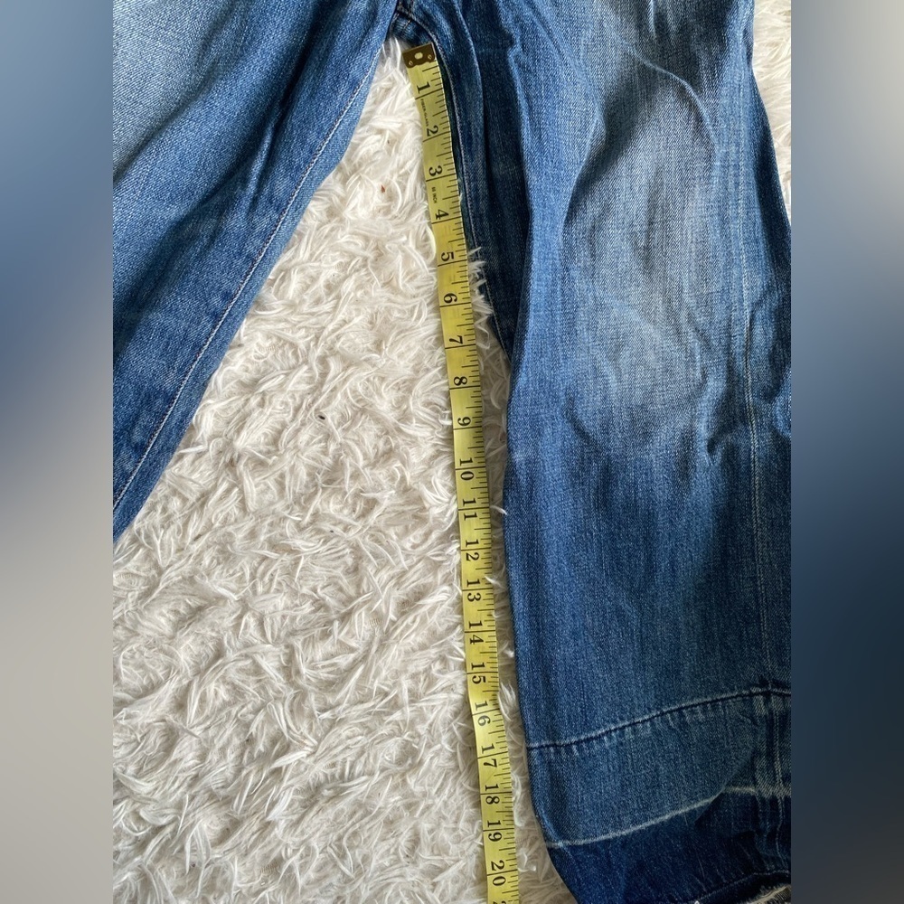 Citizens of Humanity Cora Crop Relaxed Undone Hem in Fade Out Jeans - Picture 8 of 10